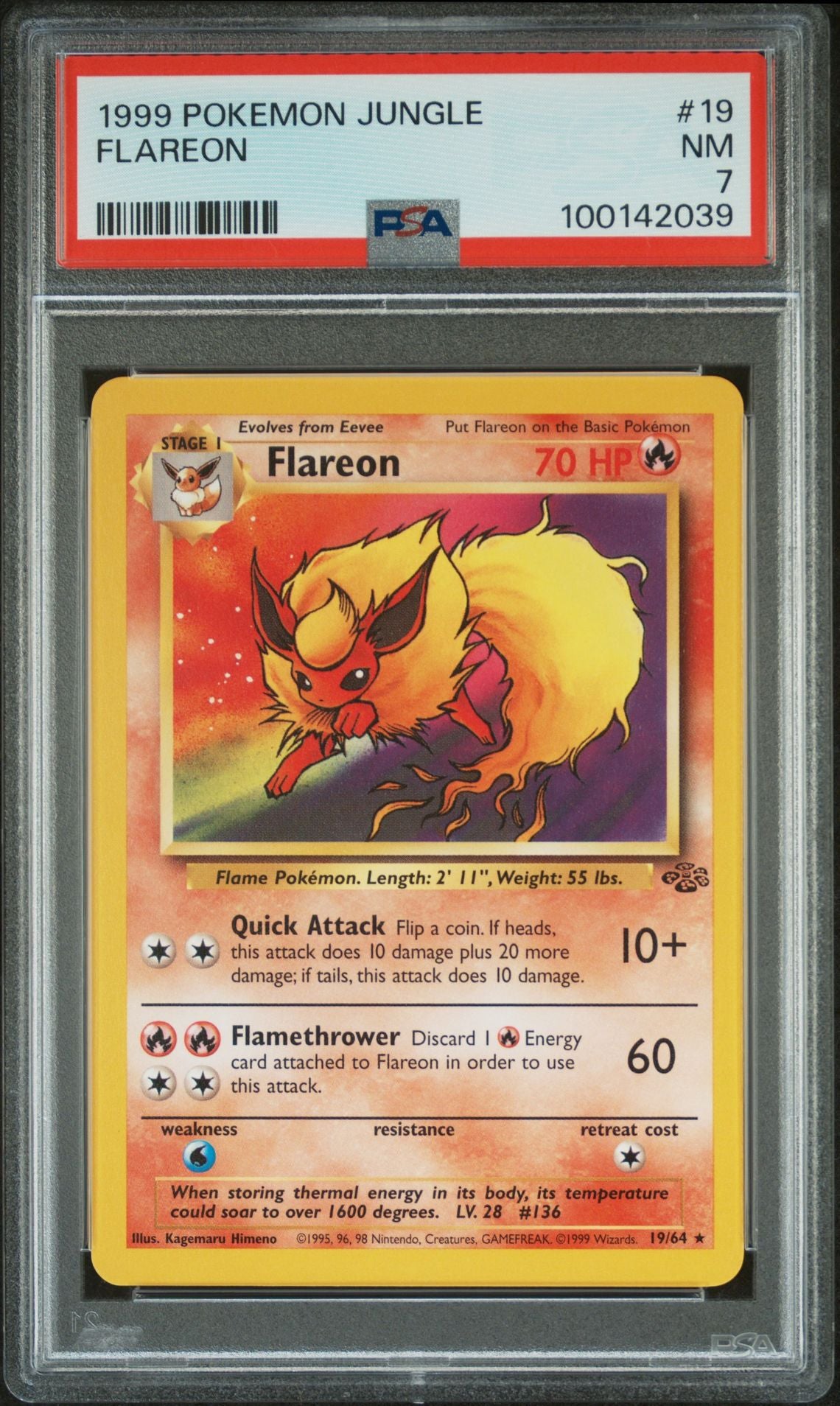 PSA 7 Flareon Rare (EN)