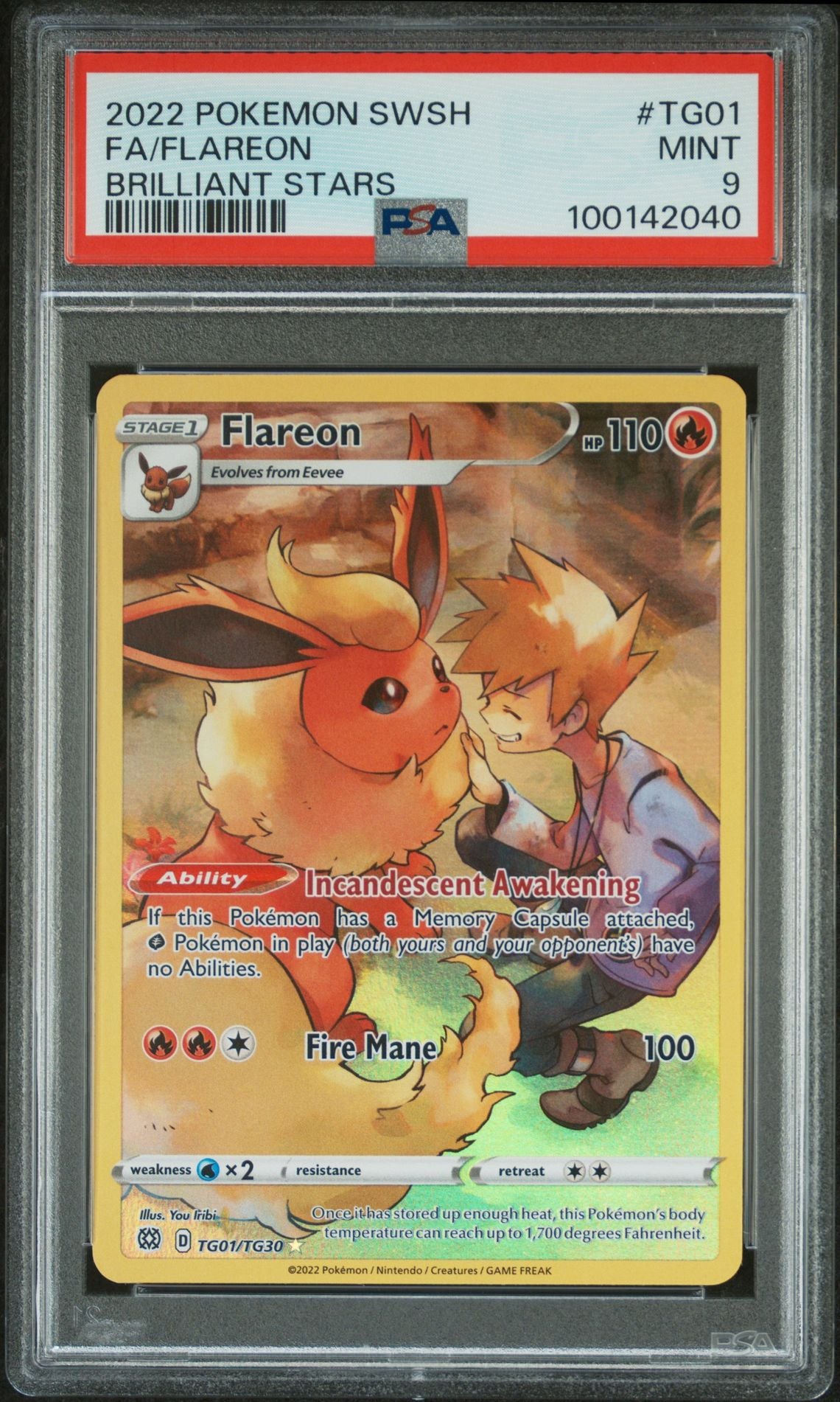 PSA 9 Flareon Full Art (EN)