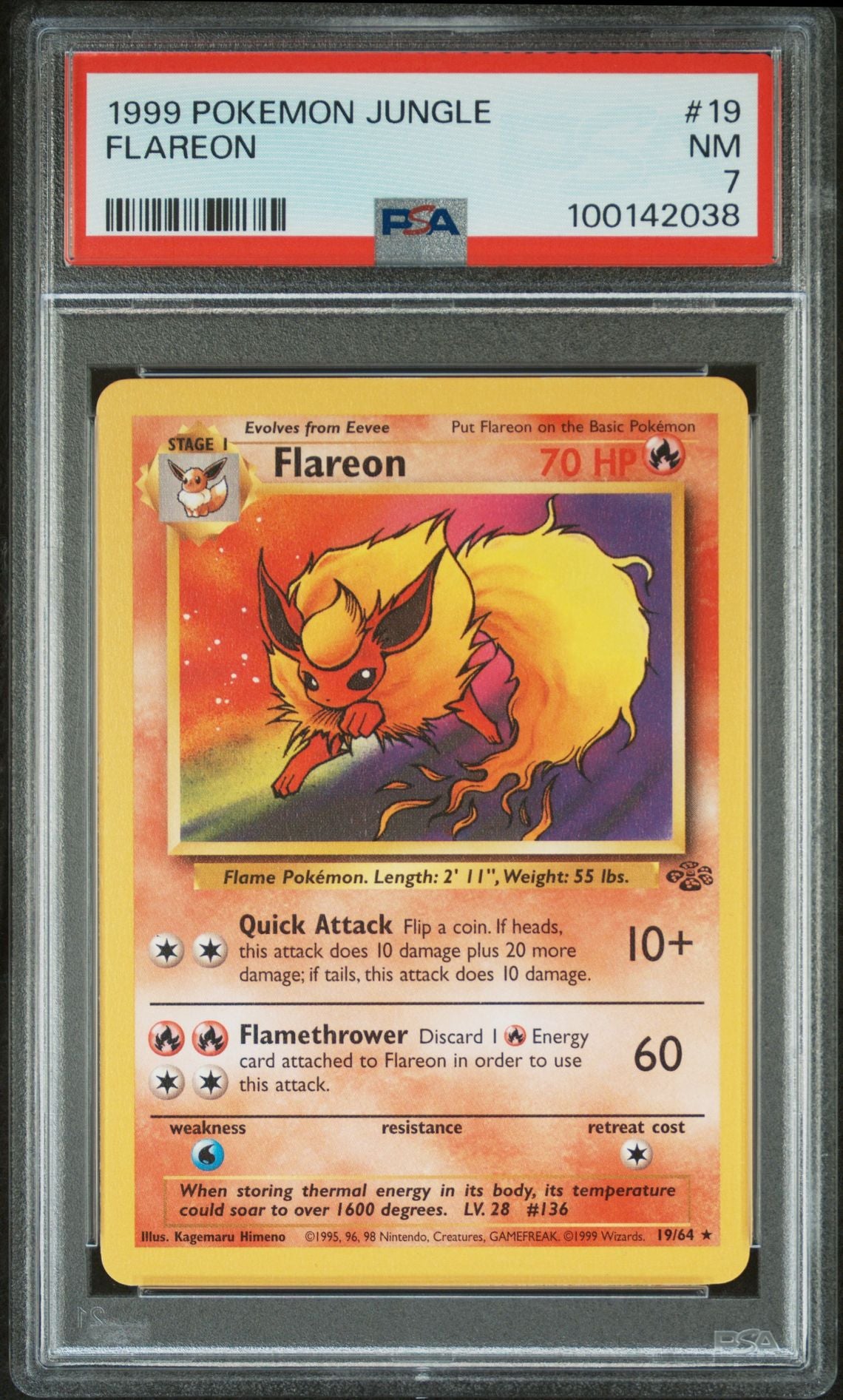 PSA 7 Flareon Rare (EN)