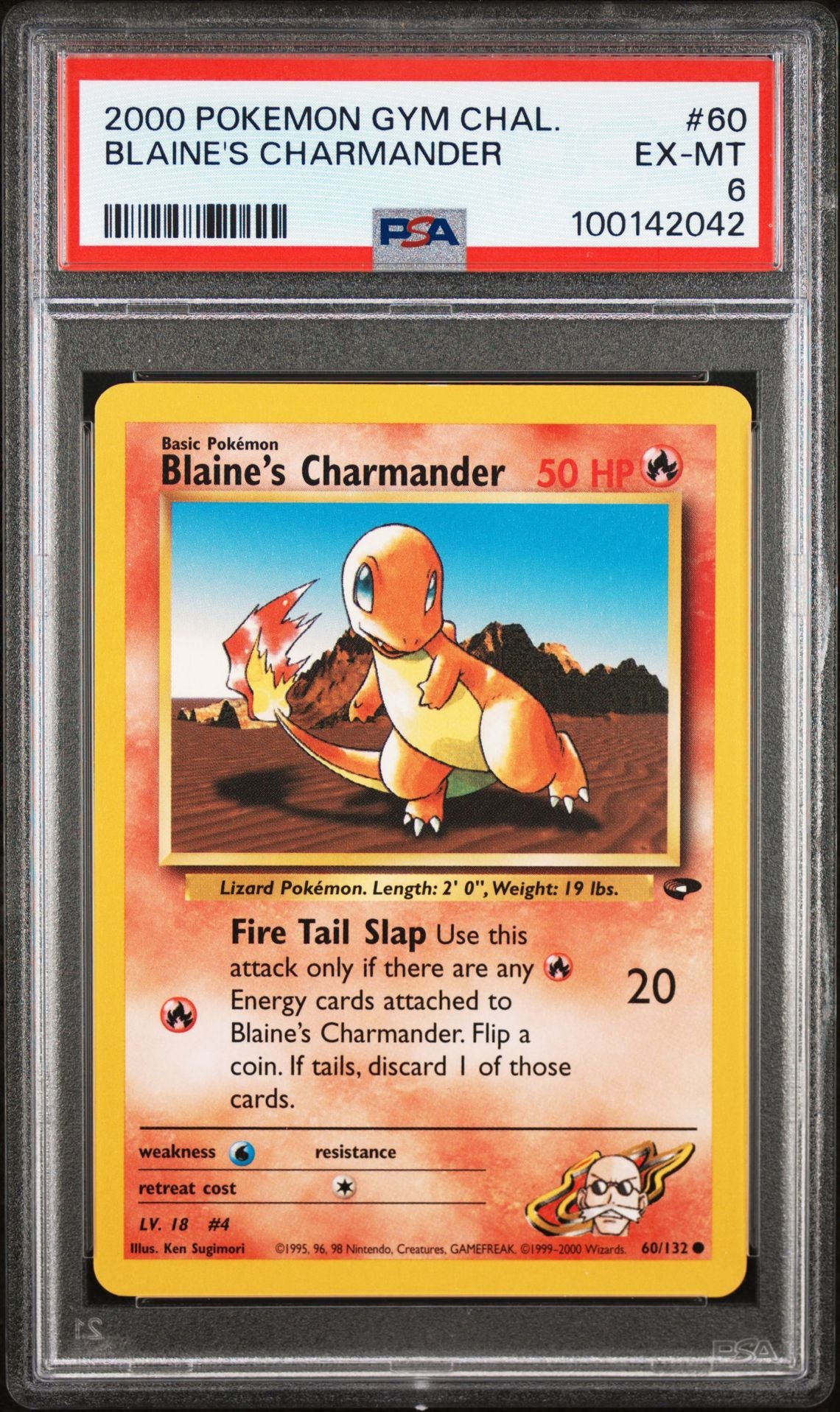 PSA 6 Blaine's Charmander Basic (EN)